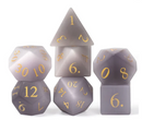 Foam Brain Games: RPG Gemstone Dice Set - Cat's Eye Frosted Purple