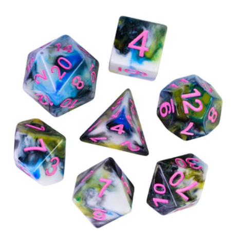 Foam Brain Games: RPG Dice Set - Into the Bog