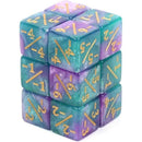 Foam Brain Games: -1/-1 Counter Dice - Light Blue & Purple Glitter