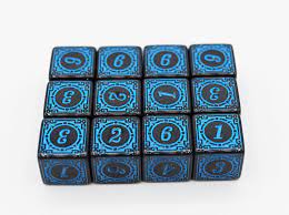 Foam Brain Games: D6 Set - Magic Burst Blue (12ct.)