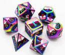 Foam Brain Games: RPG Metal Dice Set - Gender Fluid Pride Flag