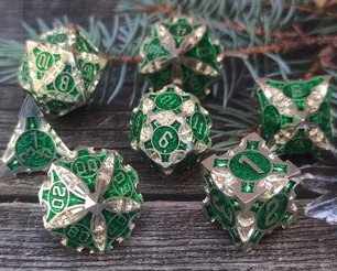 Foam Brain Games: RPG Metal Dice Set - Elvish Royal Arrow