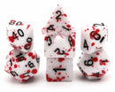 Foam Brain Games: RPG Dice Set - Blood Splatter