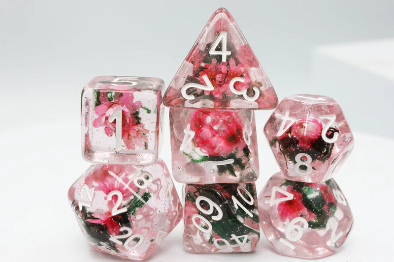 Foam Brain Games: RPG Dice Set - Carnation Love