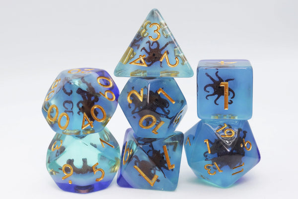 Foam Brain Games: RPG Dice Set - Coffee Octopus