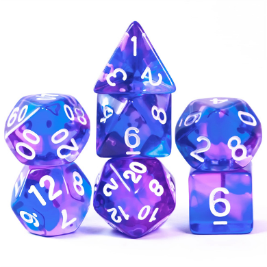 Foam Brain Games: RPG Dice Set - Crystal Dream