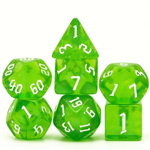 Foam Brain Games: RPG Dice Set - Forest Elemental