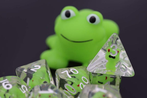 Foam Brain Games: RPG Dice Set - Frog
