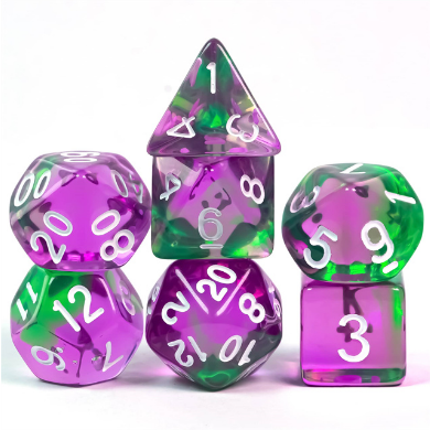 Foam Brain Games: RPG Dice Set - Grapes on the Vine