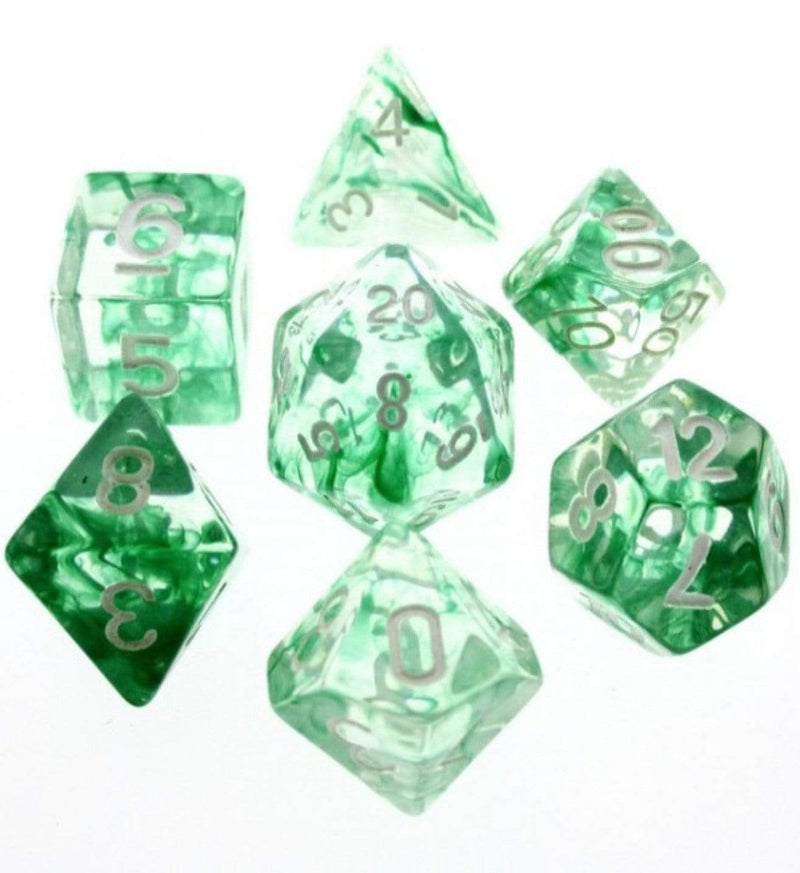 Foam Brain Games: RPG Dice Set - Green Nebula