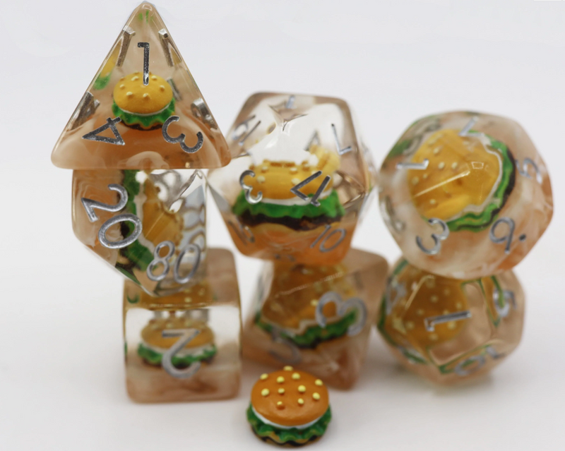 Foam Brain Games: RPG Dice Set - Hamburger