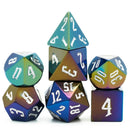 Foam Brain Games: RPG Metal Dice Set - Jumbo Metallic with Silver Font