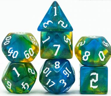 Foam Brain Games: RPG Dice Set - Nature Elemental