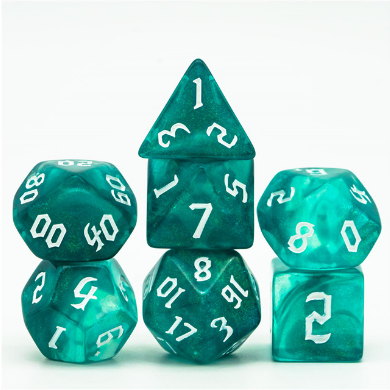 Foam Brain Games: RPG Dice Set - Ocean Elemental