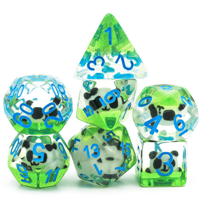 Foam Brain Games: RPG Dice Set - Panda