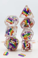 Foam Brain Games: RPG Dice Set - Rainbow Flag