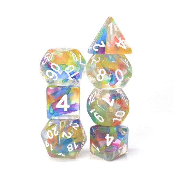 Foam Brain Games: RPG Dice Set - Rainbow Ribbon