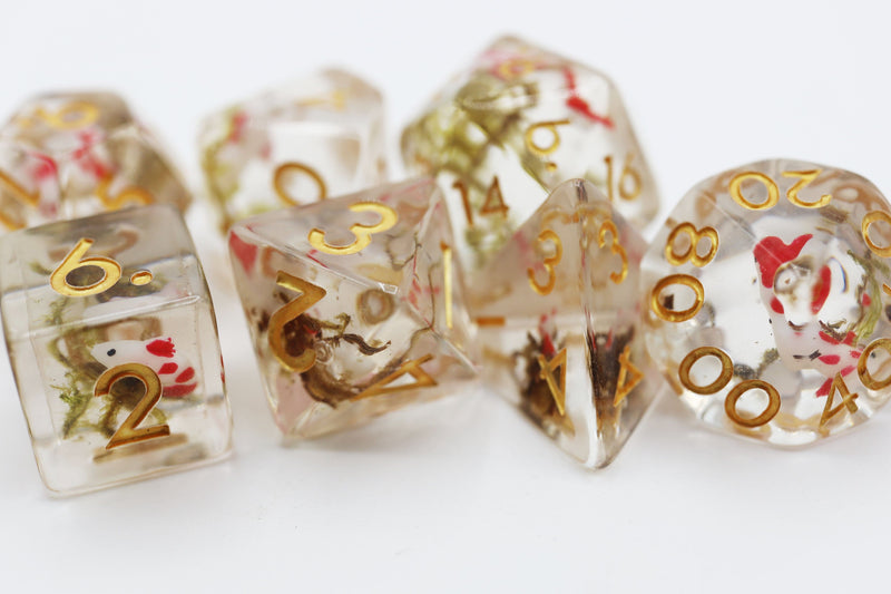 Foam Brain Games: RPG Dice Set - Red Koi