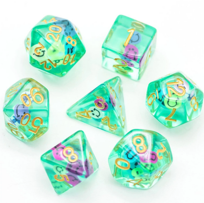 Foam Brain Games: RPG Dice Set - Smiley