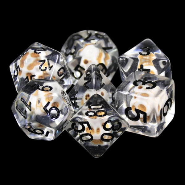 Foam Brain Games: RPG Dice Set - Stone Skull