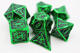 Foam Brain Games: RPG Metal Dice Set - Sword of the Darkness