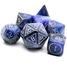 Foam Brain Games: RPG Dice Set - Cybernated X-Large (Blue & Black)