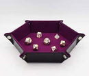 Foam Brain Games: Dice Tray - Leatherette & Velvet Hex (Black w/ Magenta)
