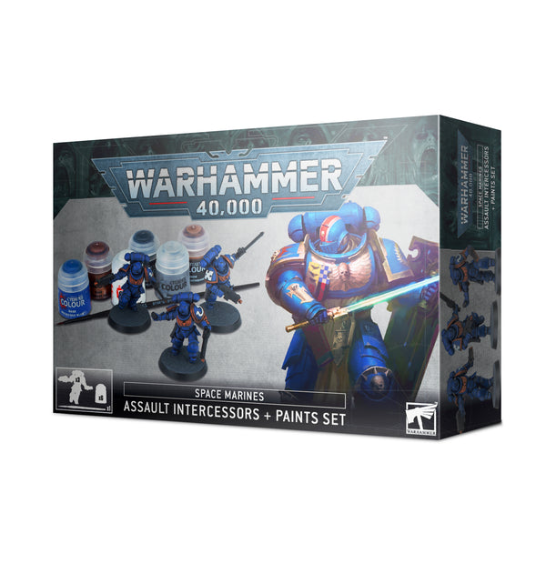 Warhammer 40K: Assault Intercessors + Paint Set