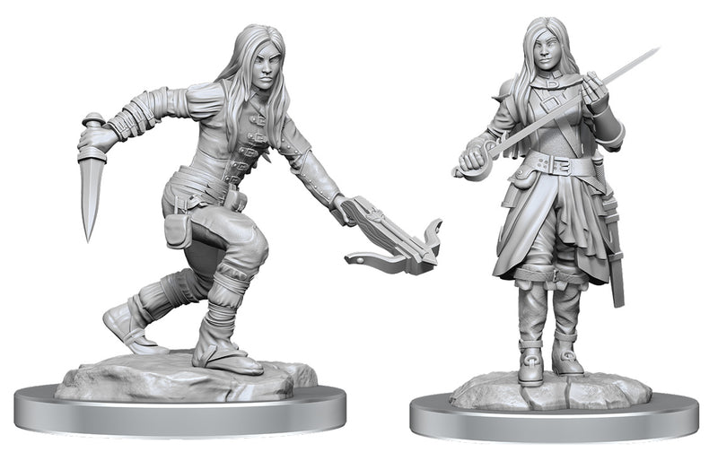 D&D: Nolzur's Marvelous Unpainted Miniatures - Half-Elf Rogues (Wave 17)