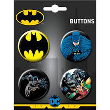 DC Comics: 4 Button Pin Set - DC Batman