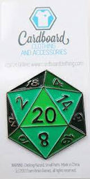 Foam Brain Games: Enamel Pin - D20 (Green)