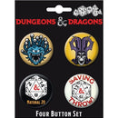 D&D: 4 Button Pin Set - Option 2