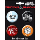 D&D: 4 Button Pin Set - Option 4