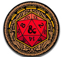 D&D: Enamel Pin - Ornate D20 with Augmented Reality