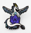 Foam Brain Games: Enamel Pin - Dice Dragons (Air)