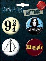 Harry Potter: 4 Button Pin Set - Always
