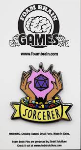 Foam Brain Games: Enamel Pin - Class (Sorcerer)