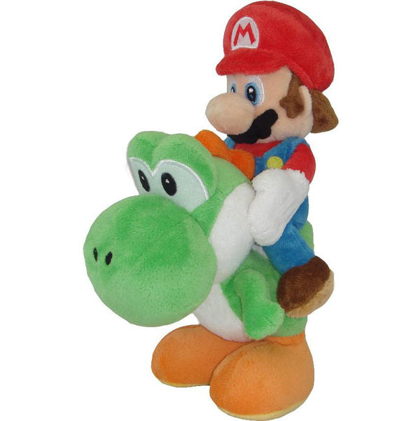 Super Mario: All Star - Mario Riding Yoshi 8" Plush