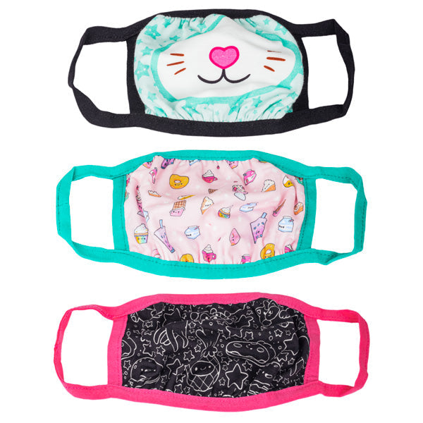 Squishable: Face Mask - Assorted 3 Pack (Youth Size)