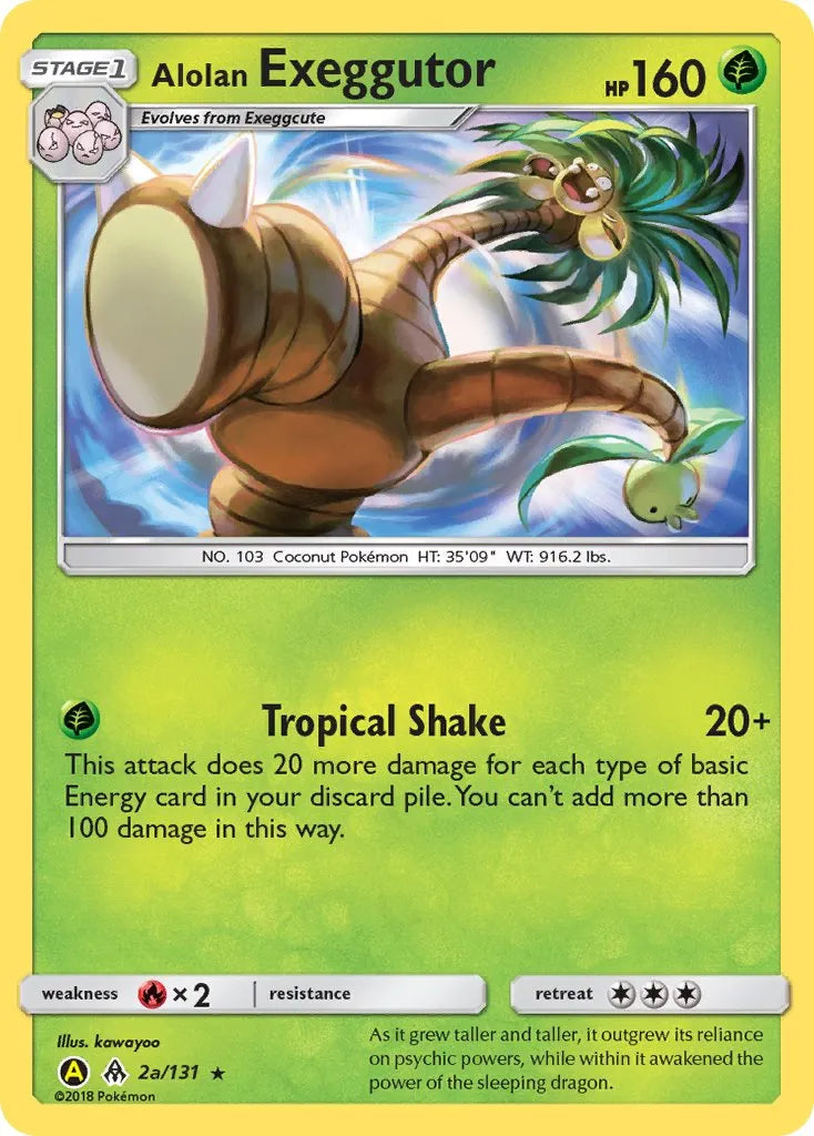 PTCGL Code: Alolan Exeggutor 2a PTCGL Promo