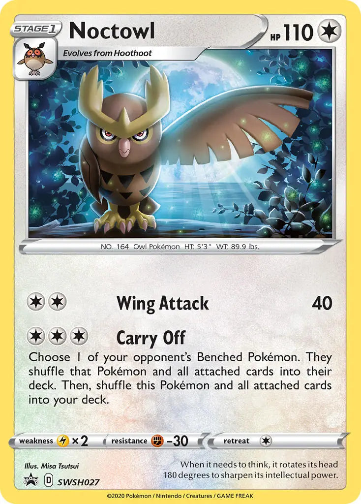 Noctowl SWSH027 PTCGL Promo Code