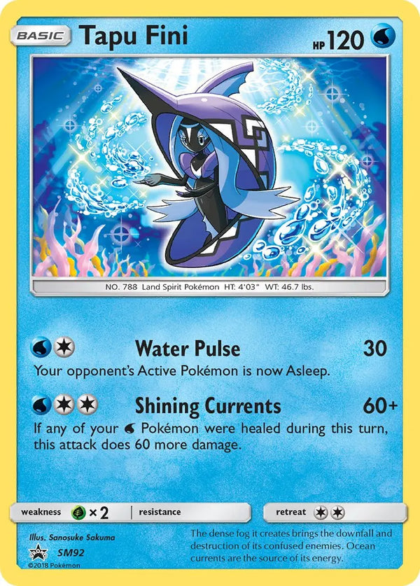 Tapu Fini SM92 PTCGL Promo Code