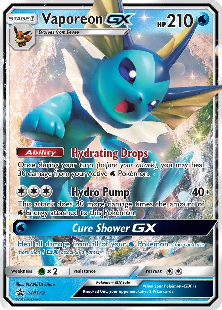 Vaporeon GX SM172 Promo Code