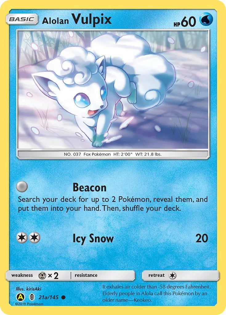 PTCGL Code: Alolan Vulpix 21a Promo