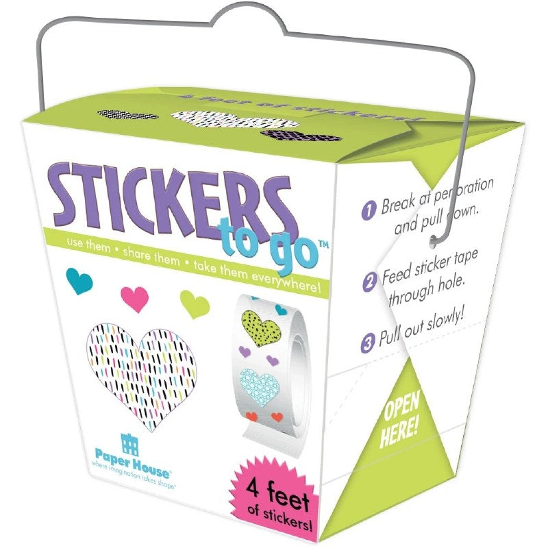 Stickers to Go: Hearts