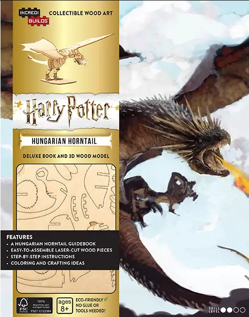 Harry Potter: Hungarian Horntail Deluxe Book and 3D Wood Model Set