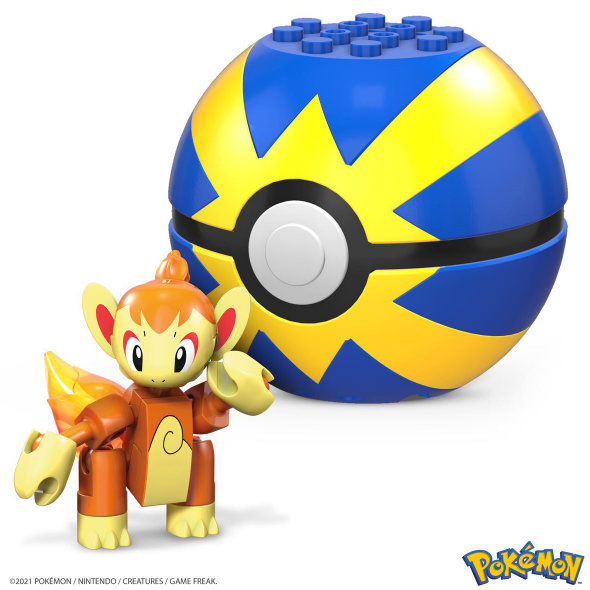 Pokemon: Mega Construx - Series 15 Pokeball (Chimchar)