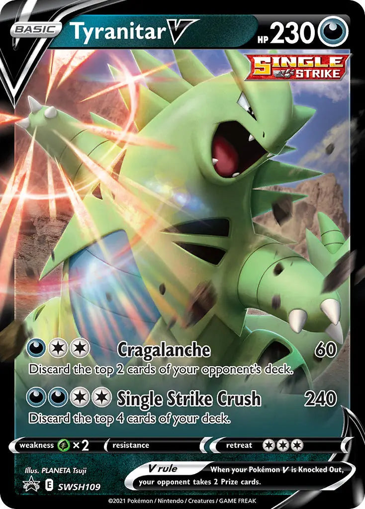 Tyranitar V SWSH109 PTCGL Promo Code