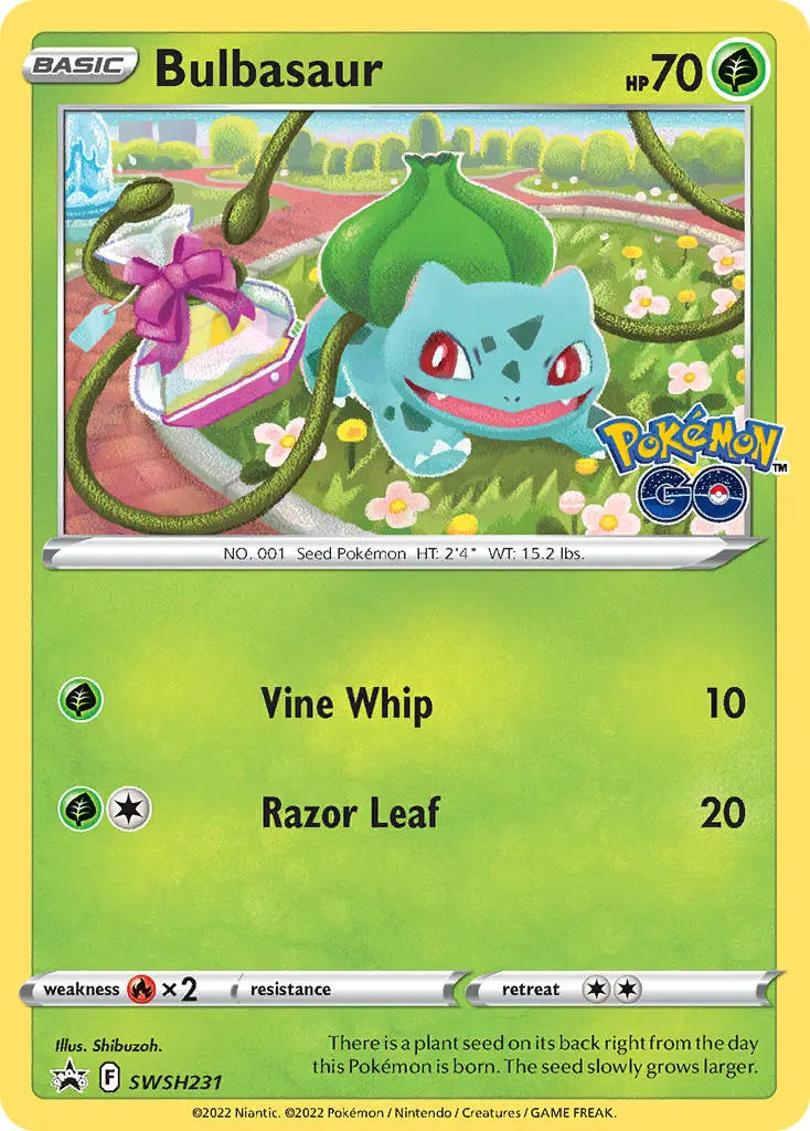 PTCGL Code: Bulbasaur SWSH231 Promo Code