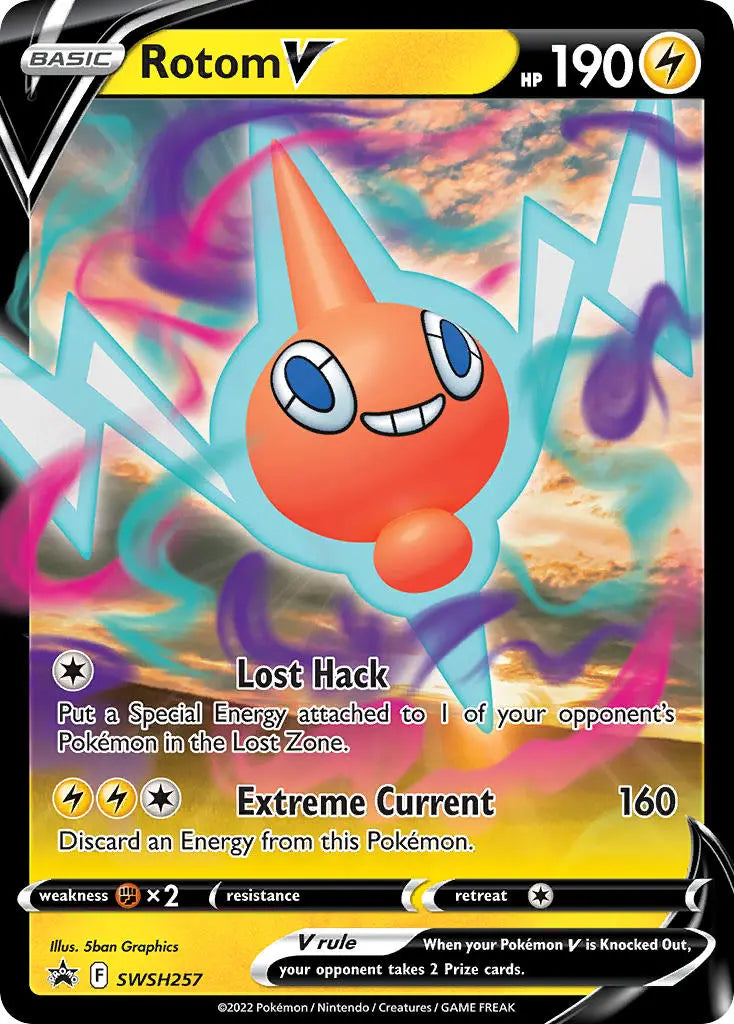 Rotom V SWSH257 PTCGL Promo Code